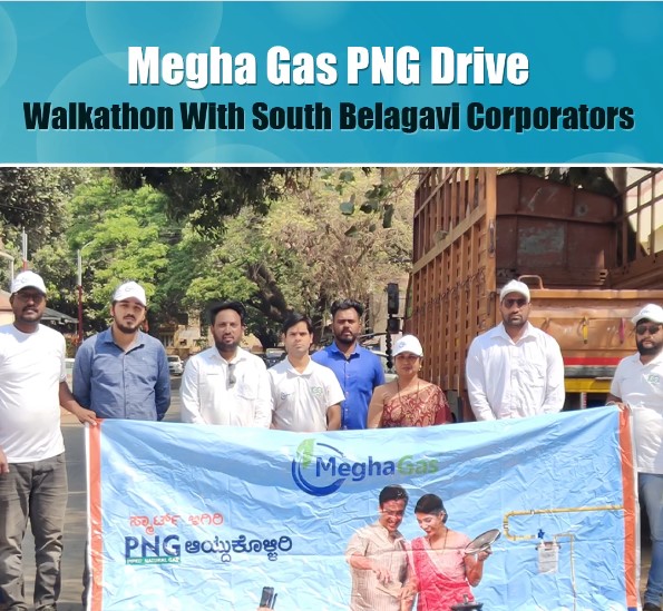 Belgaum, Karnataka Hosts 'Walkathon with Corporators' Event to Advocate for Piped Natural Gas (PNG) Benefits