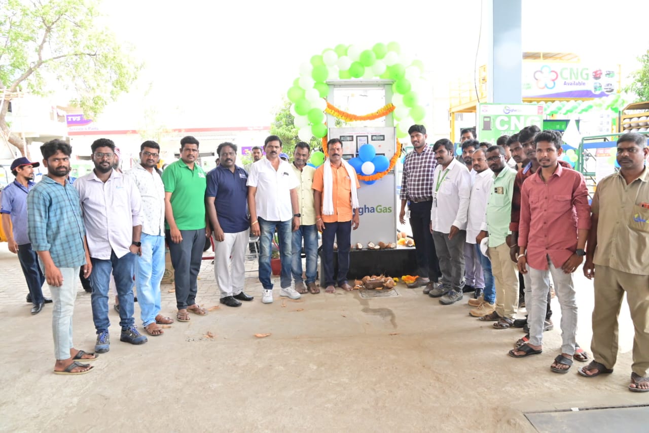 Announcement: 9th CNG Station Opens in Khammam GA at Raparthy Nagar, Opposite New Bus Stand