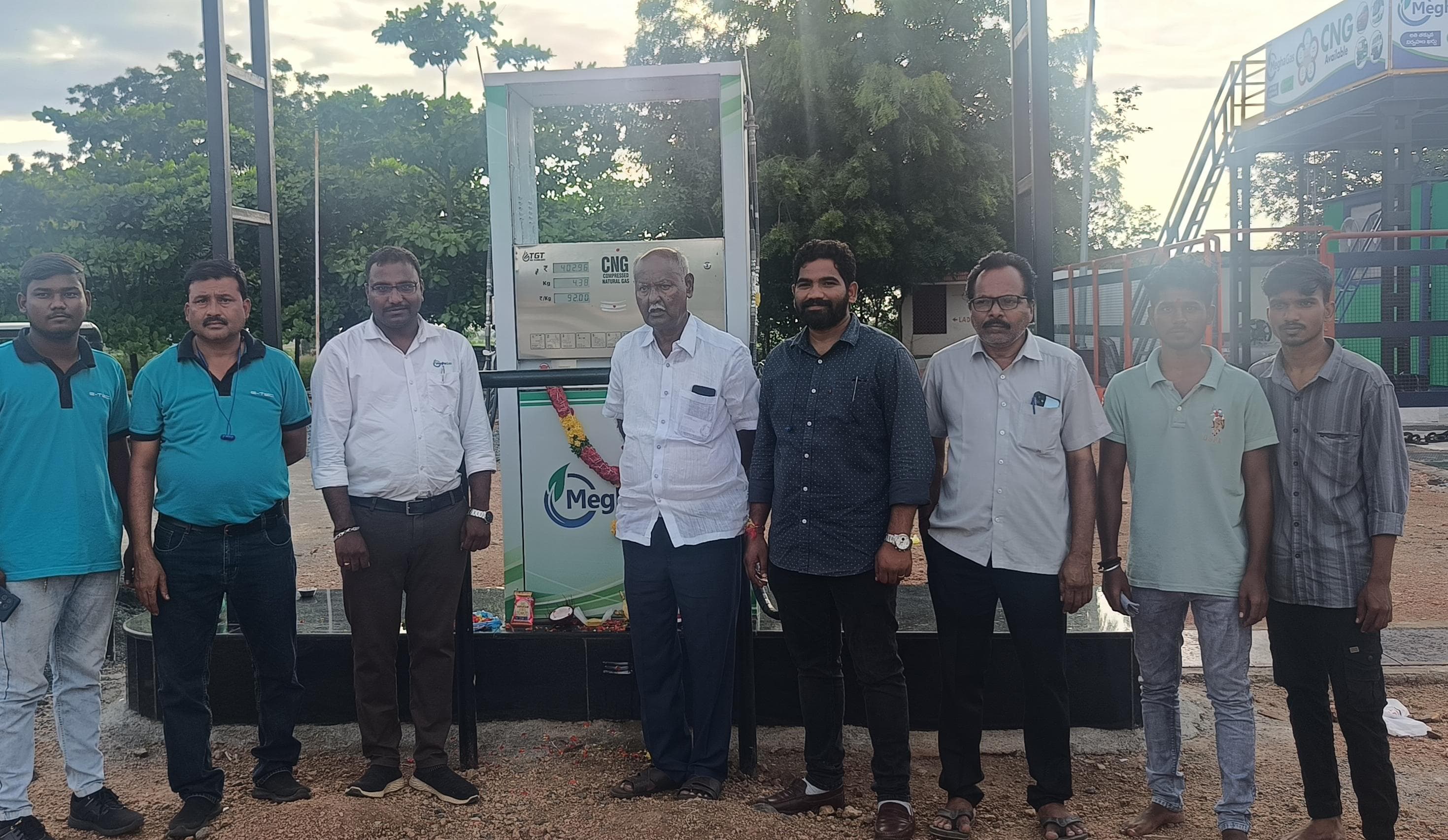 New CNG Station Launch:  11th Facility Opens at Raghu Vamsi Filling Station, Mahabubnagar GA