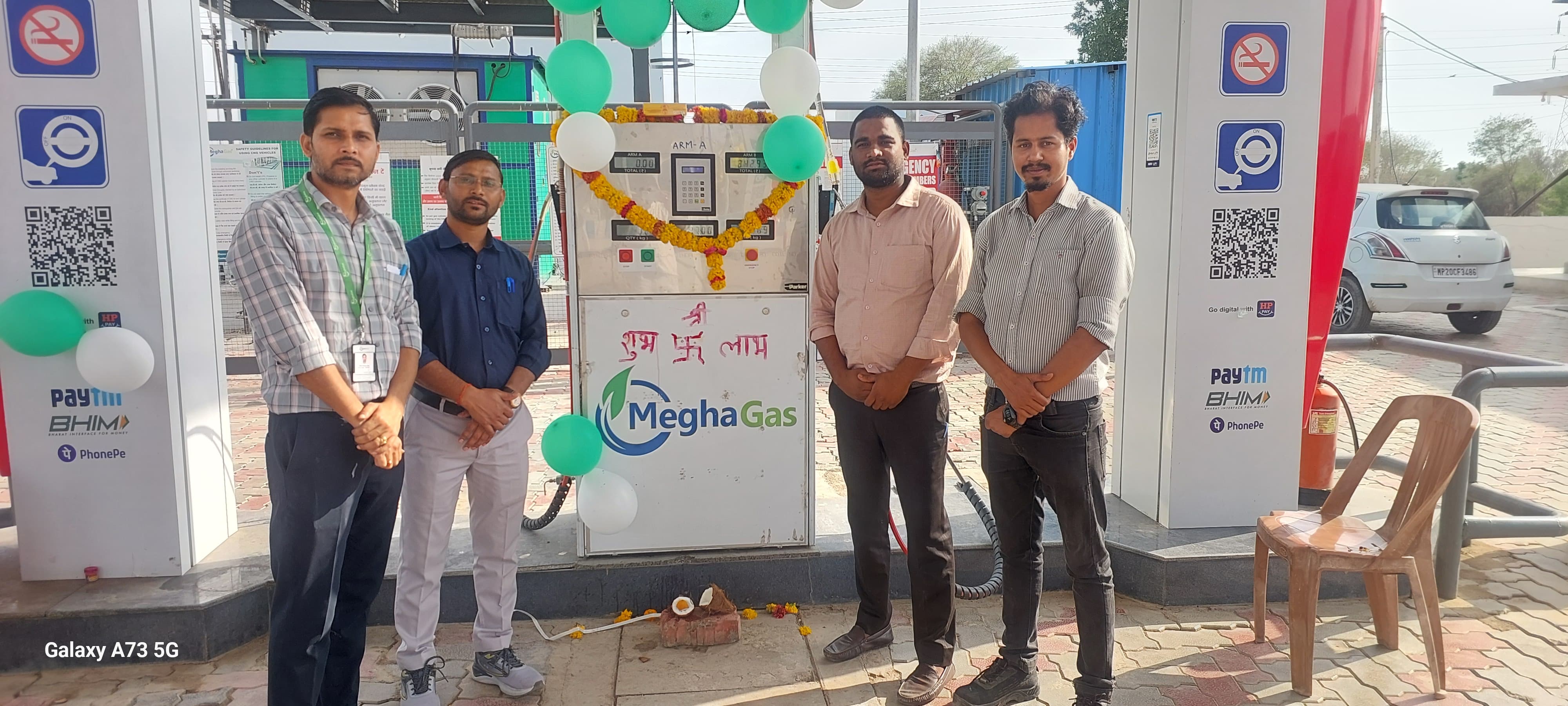 Proud to Announce the Successful Commissioning of the 6th DBS Station in CGD–Jabalpur GA at M/s Gangotri Automobiles (HPCL), Damoh Bypass, Madhya Pradesh