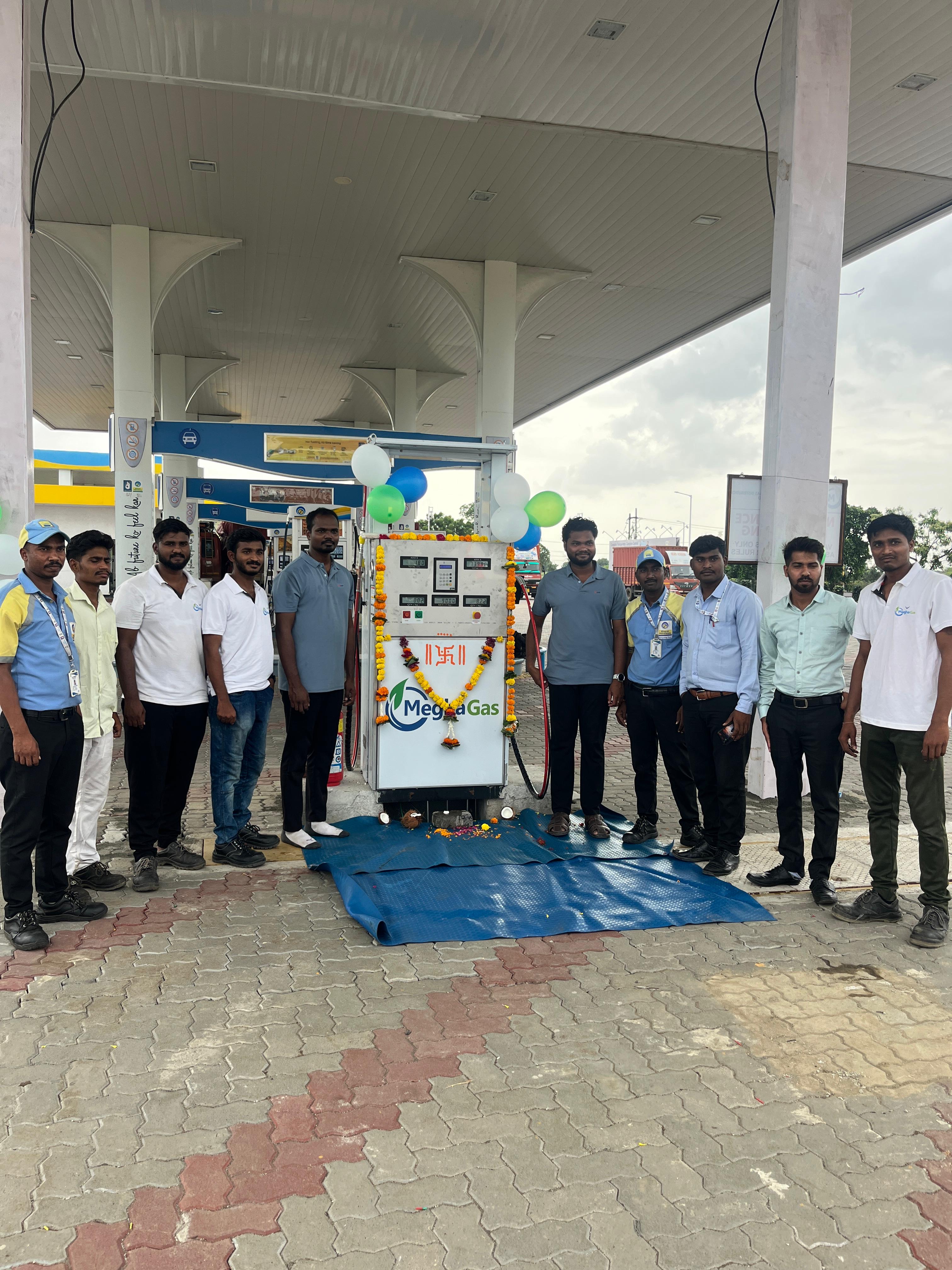 Clean Energy Milestone: 7th CNG Station Commissioned at BPCL COCO Rampur, Wardha GA