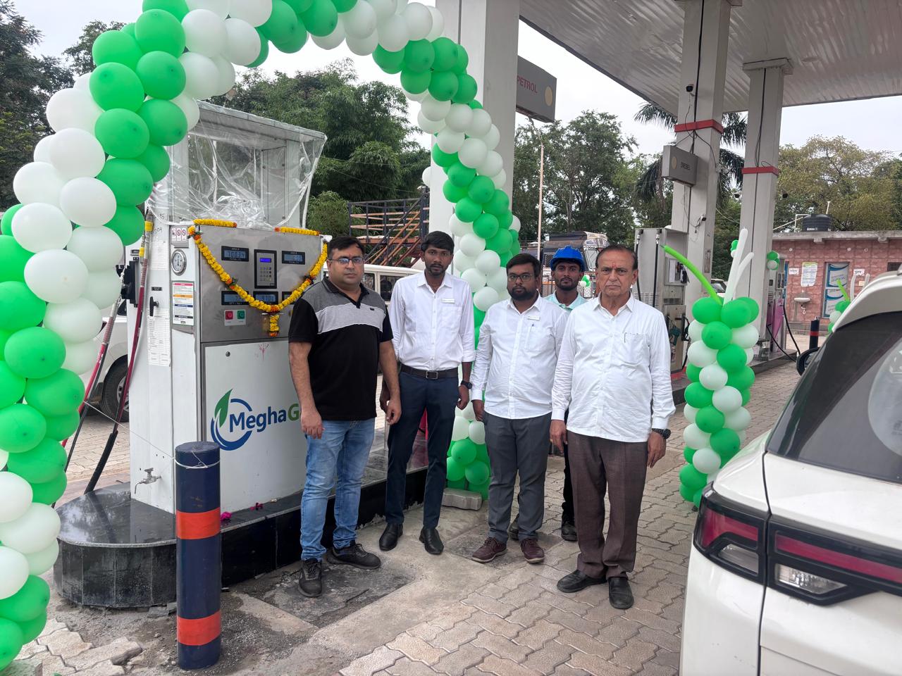 Megha Gas Commissions 7th DBS Station in Chhindwara GA at M/s Wainganga Automobiles, Balaghat (IOCL)